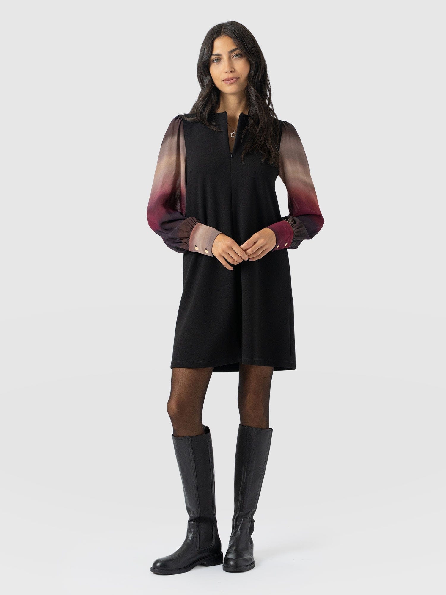 Esme Zip Up Dress - Purple Gradient - Women's Dresses | Saint + Sofia® USA
